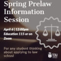 Spring Prelaw Info Session